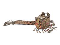 A Mongolian Silver Mounted Ceremonial Headdress