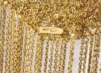 An 18K Yellow Gold Mesh Necklace