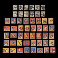A Collection of 1948 and 1949 Leaf Football Cards Including Multiple Hall of Famers (66)