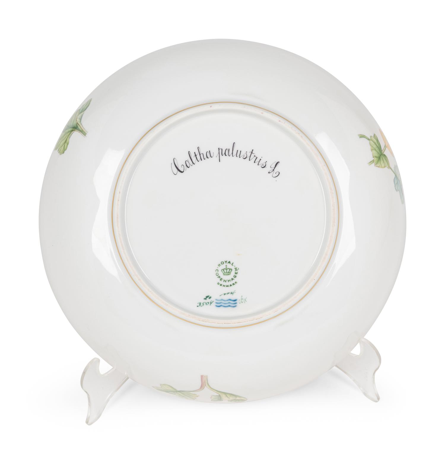 A Royal Copenhagen Flora Danica Porcelain Salad Serving Bowl