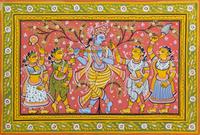 Two Pattachitra Paintings Height 8 x width 12 inches each. — 20TH CENTURY