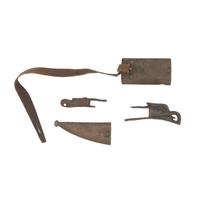 Assorted Dug Relic Condition Eagle Sword Parts and Brass Scabbard Parts
