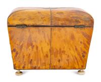 A George III Tortoiseshell Tea Caddy