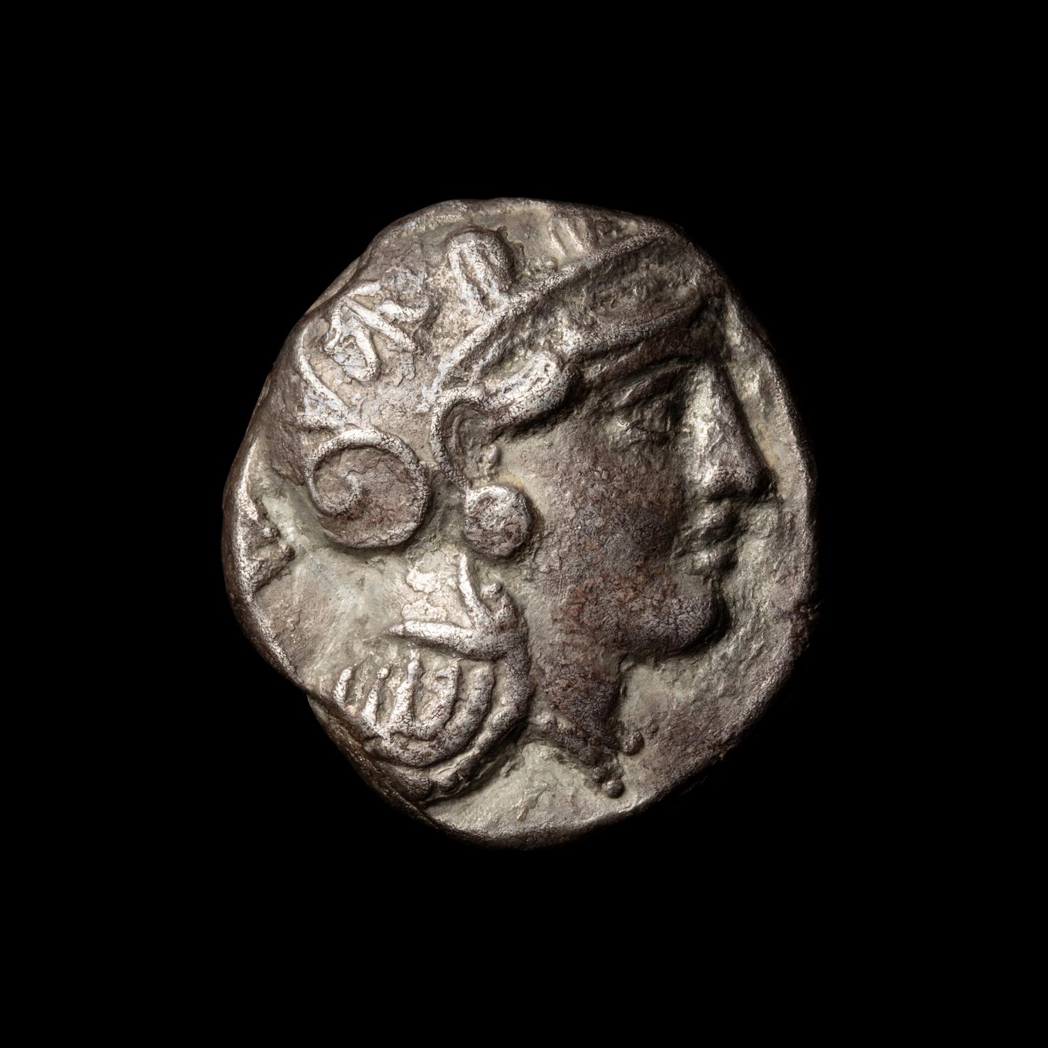 [ANCIENTS] ATTICA. Athens (c. 393-300 B.C. ). Ar Tetradrachm (17 g, 24mm)
