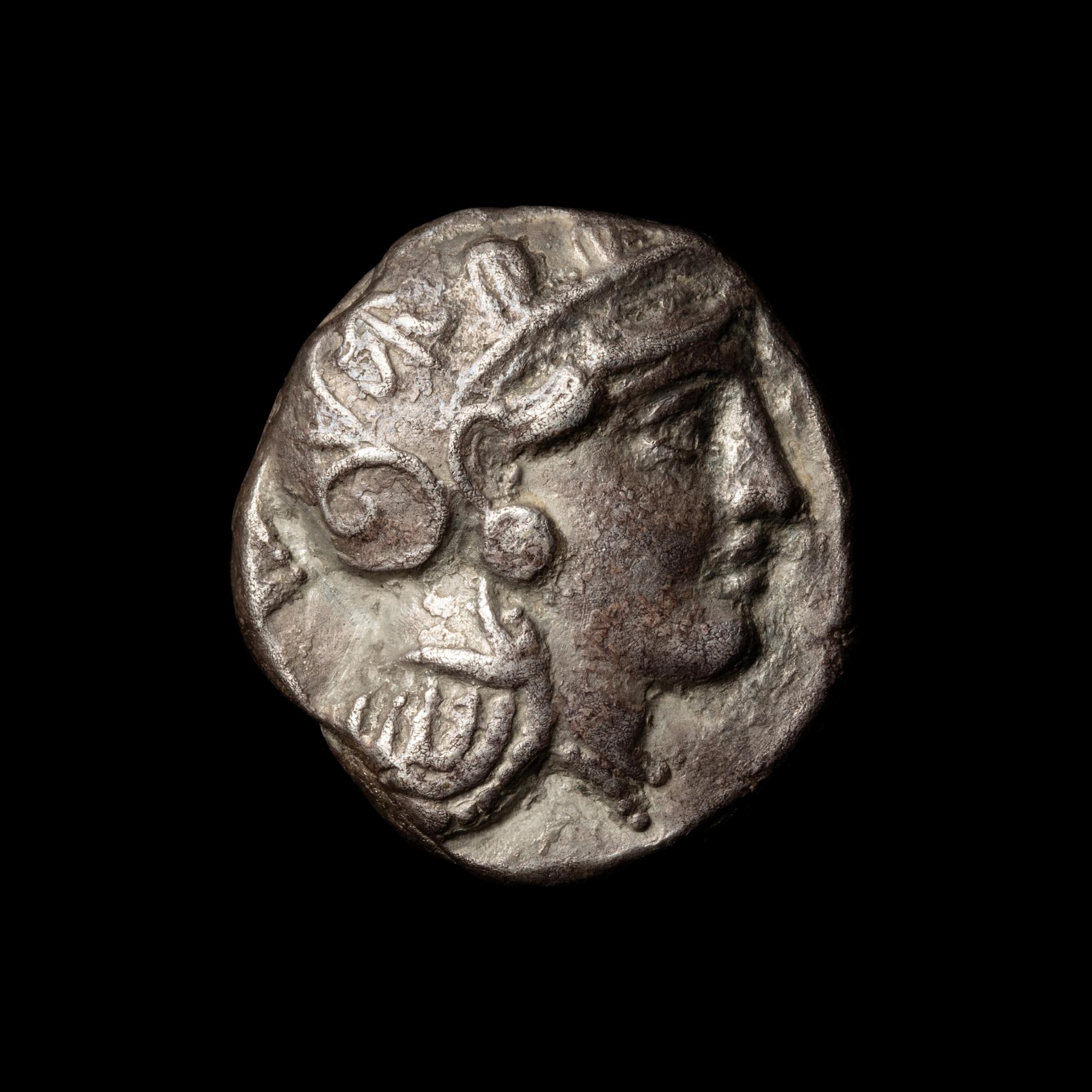 [ANCIENTS] ATTICA. Athens (c. 393-300 B.C. ). Ar Tetradrachm (17 g, 24mm)