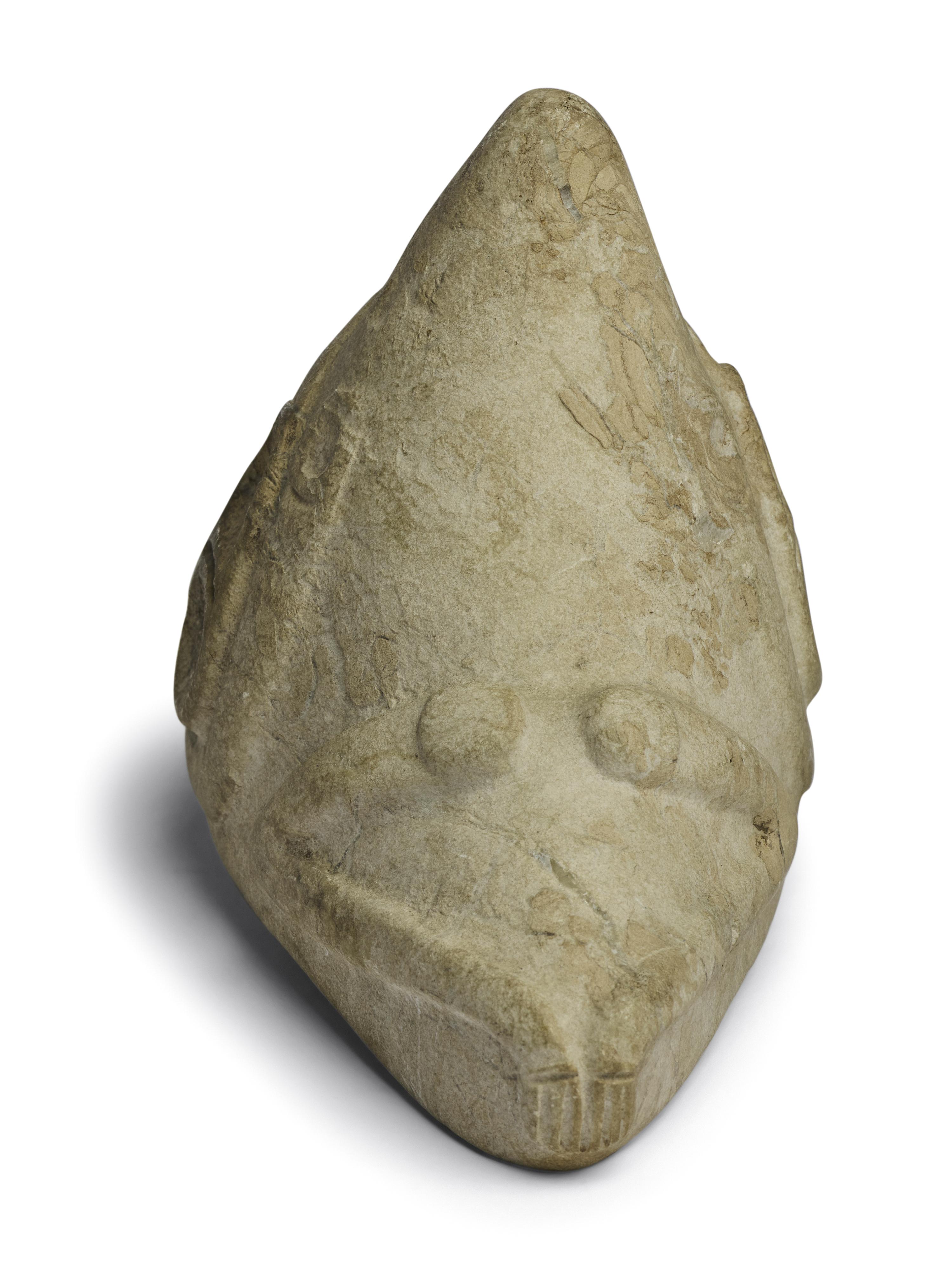 A Taino-Style Stone Trigonalito