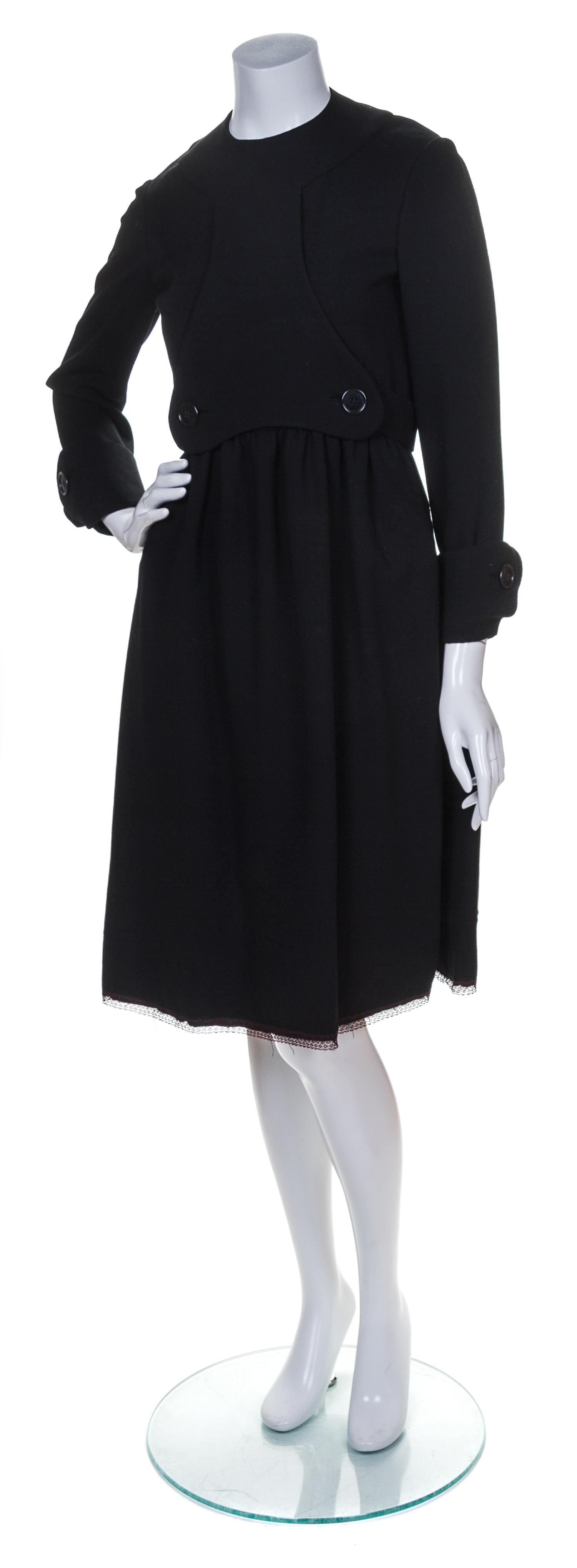 A Geoffrey Beene Black Wool Dress,