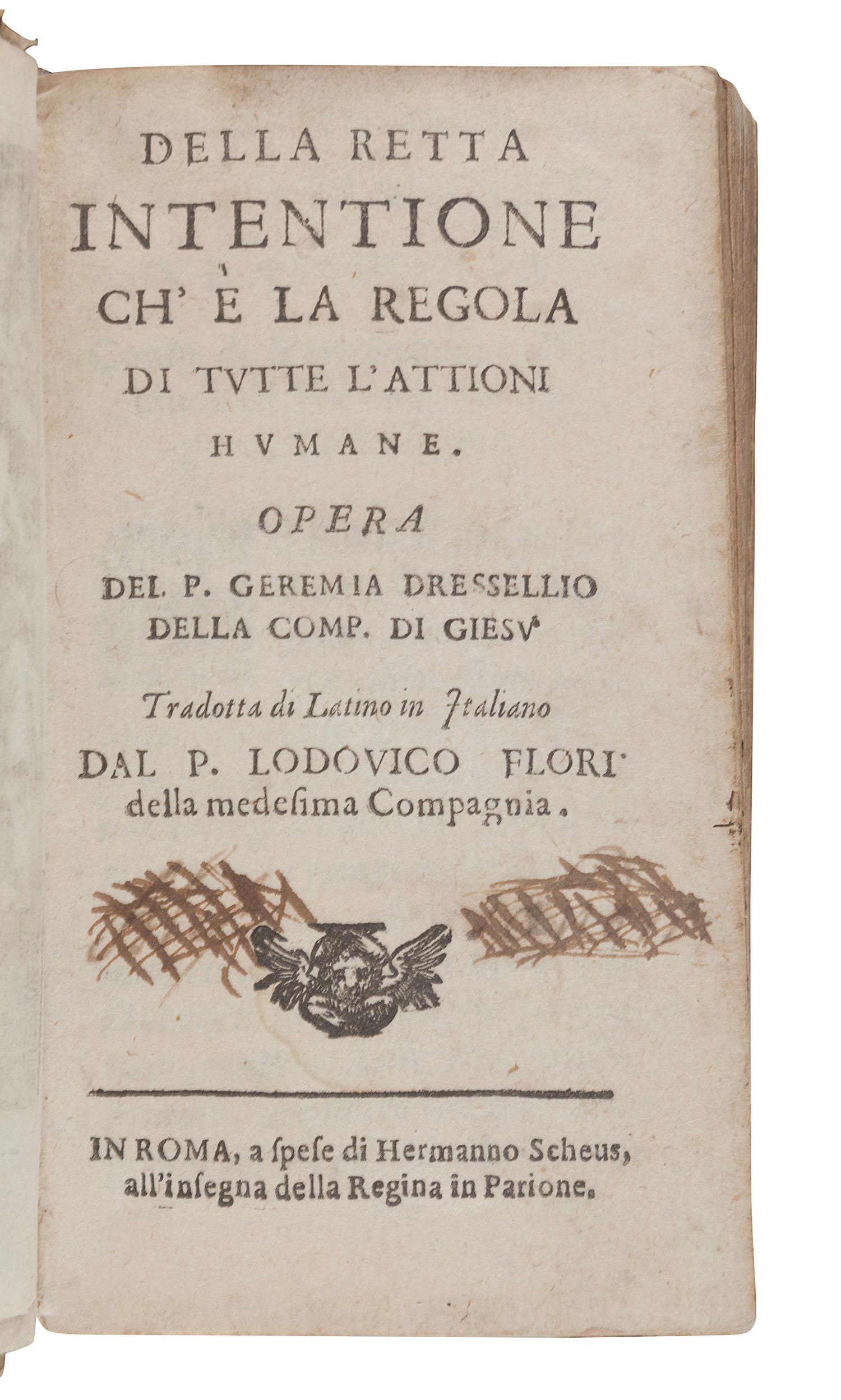 [17th CENTURY PRINTING - ITALY]. A group of 5 works, comprising: