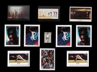 A Group of Vintage Nike Cards Including 1991 Michael Jordan Set and Poster Cards