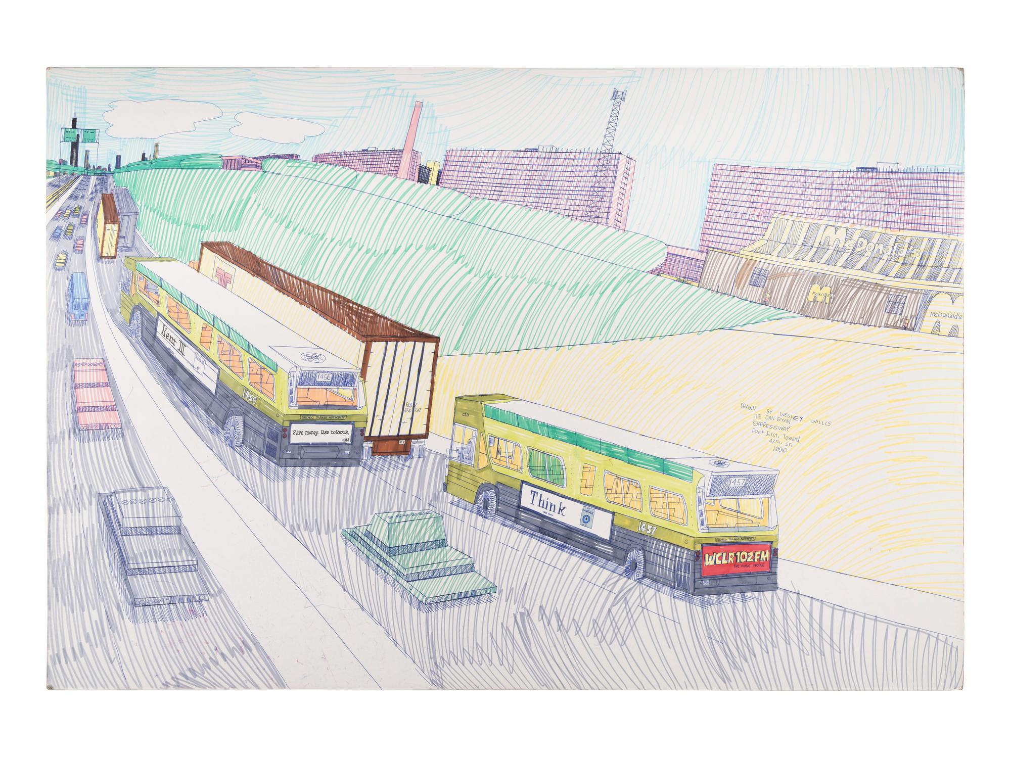 The Dan Ryan Expressway past 51st St, Toward 47th St