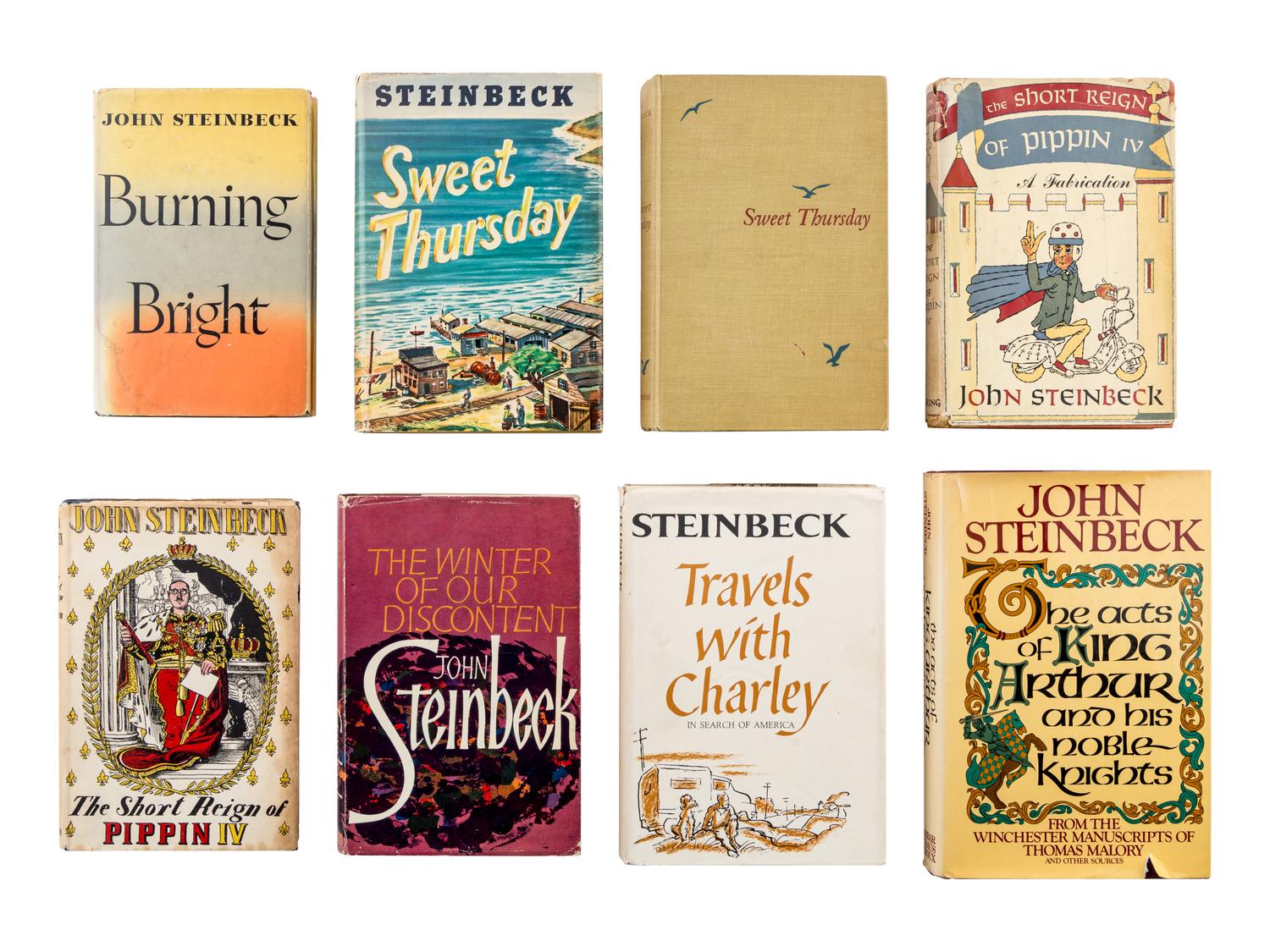 STEINBECK, John (1902-1968). A group of 8 works by Steinbeck, comprising:
