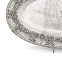 A Continental Silver Oval Serving Platter