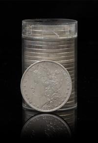 A Group of Twenty-One United States Morgan Silver Dollars