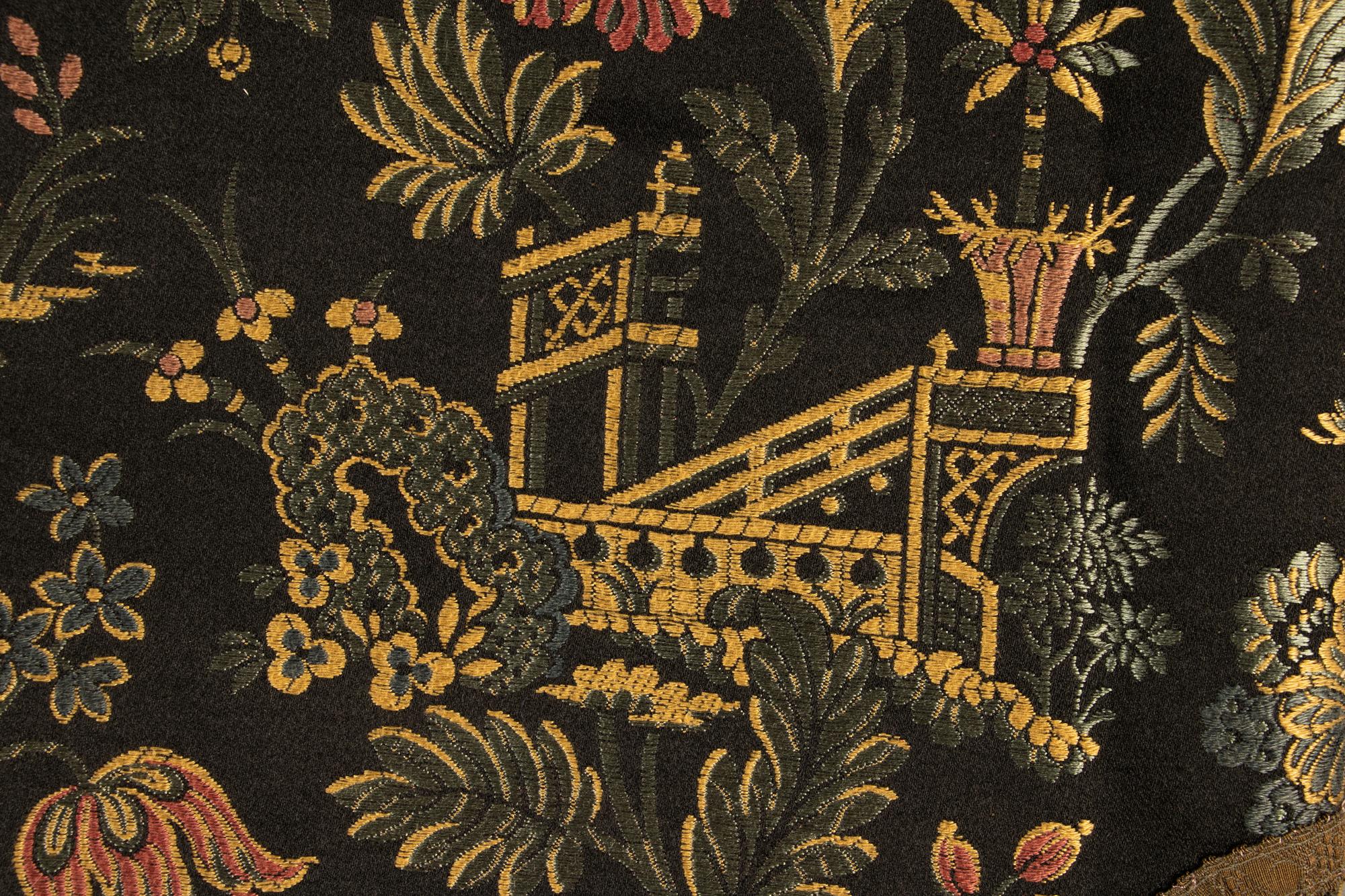 Three Brocade Woven Silk Textiles