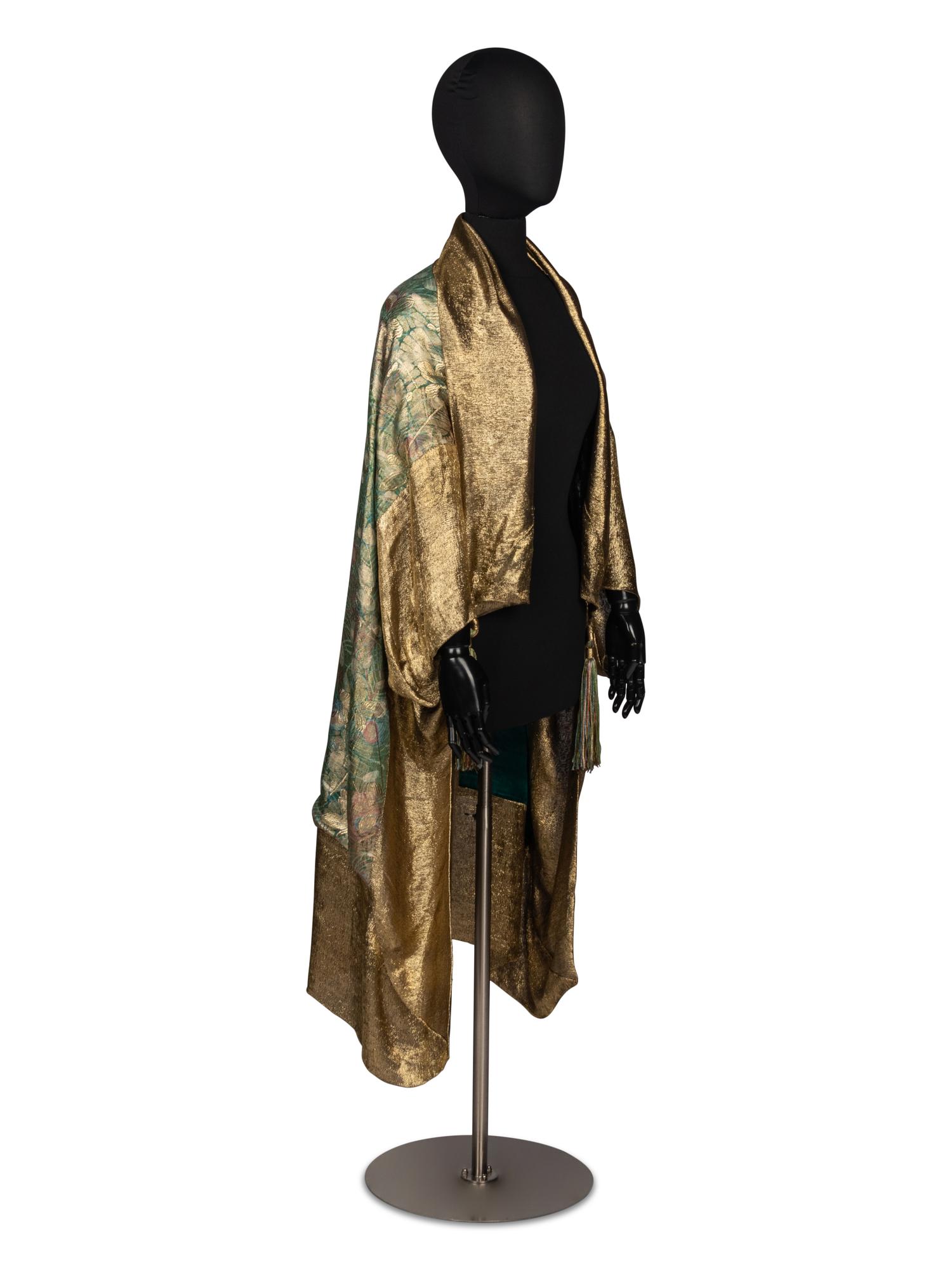 Liberty Lamé & Velvet Shawl, 1920's