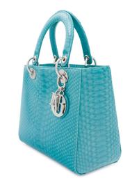 Christian Dior Light Blue Python Small Lady Dior Bag, 2011