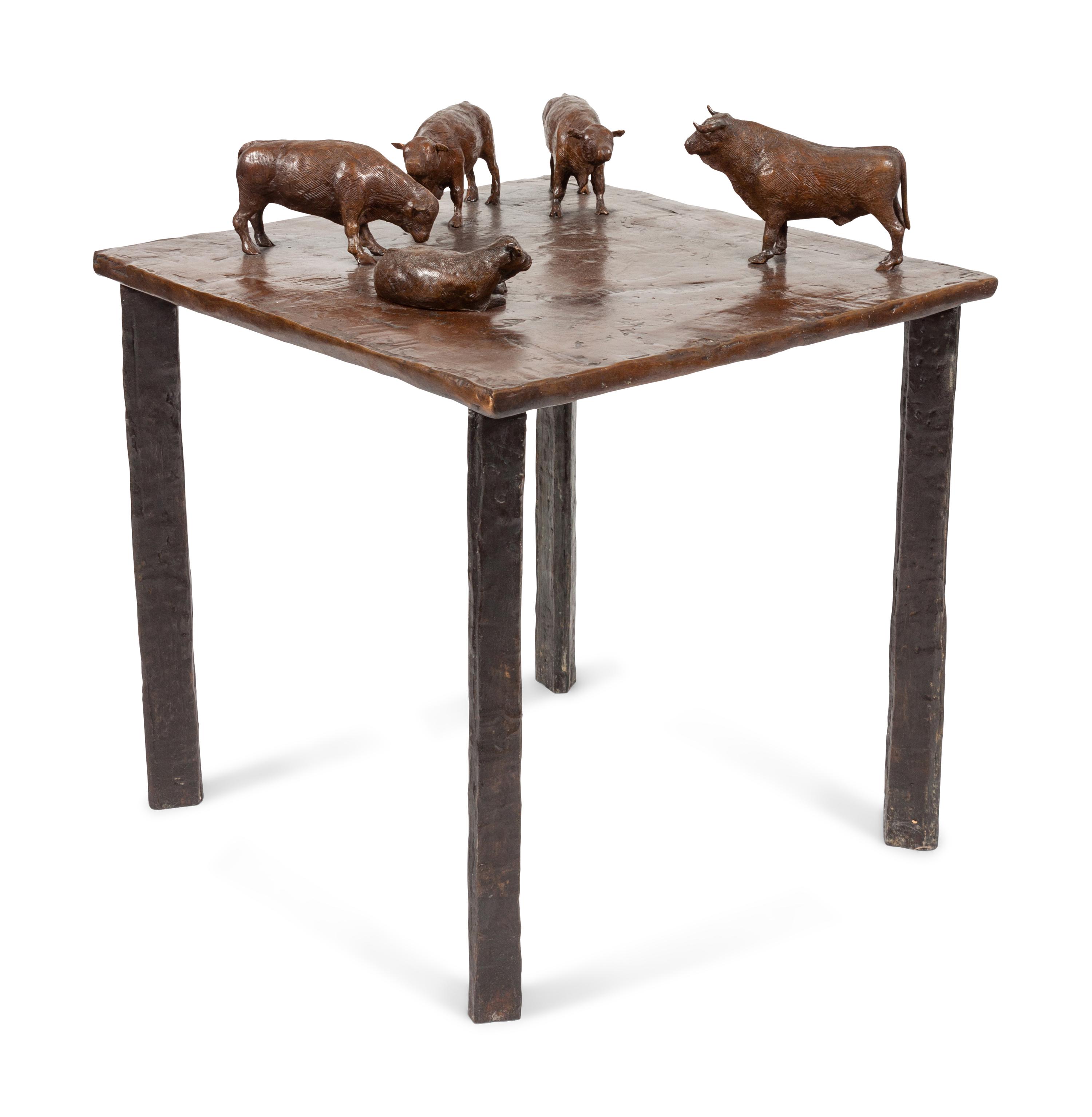 Bronze Cattle Table