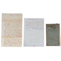 [GENERAL AMERICANA]. A group of 20 items, including cards advertising an evangelist and a flyer for a plantation for sale.