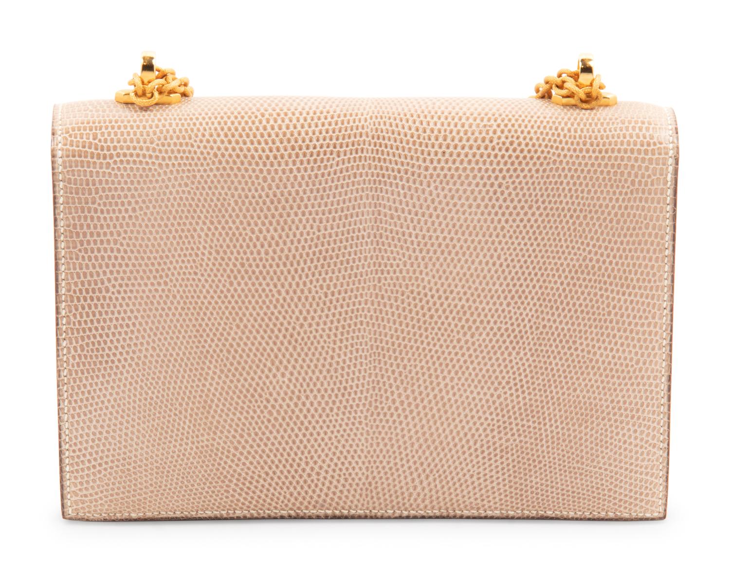 Hermès Beige Lizard Alcazar Bag, 1980s