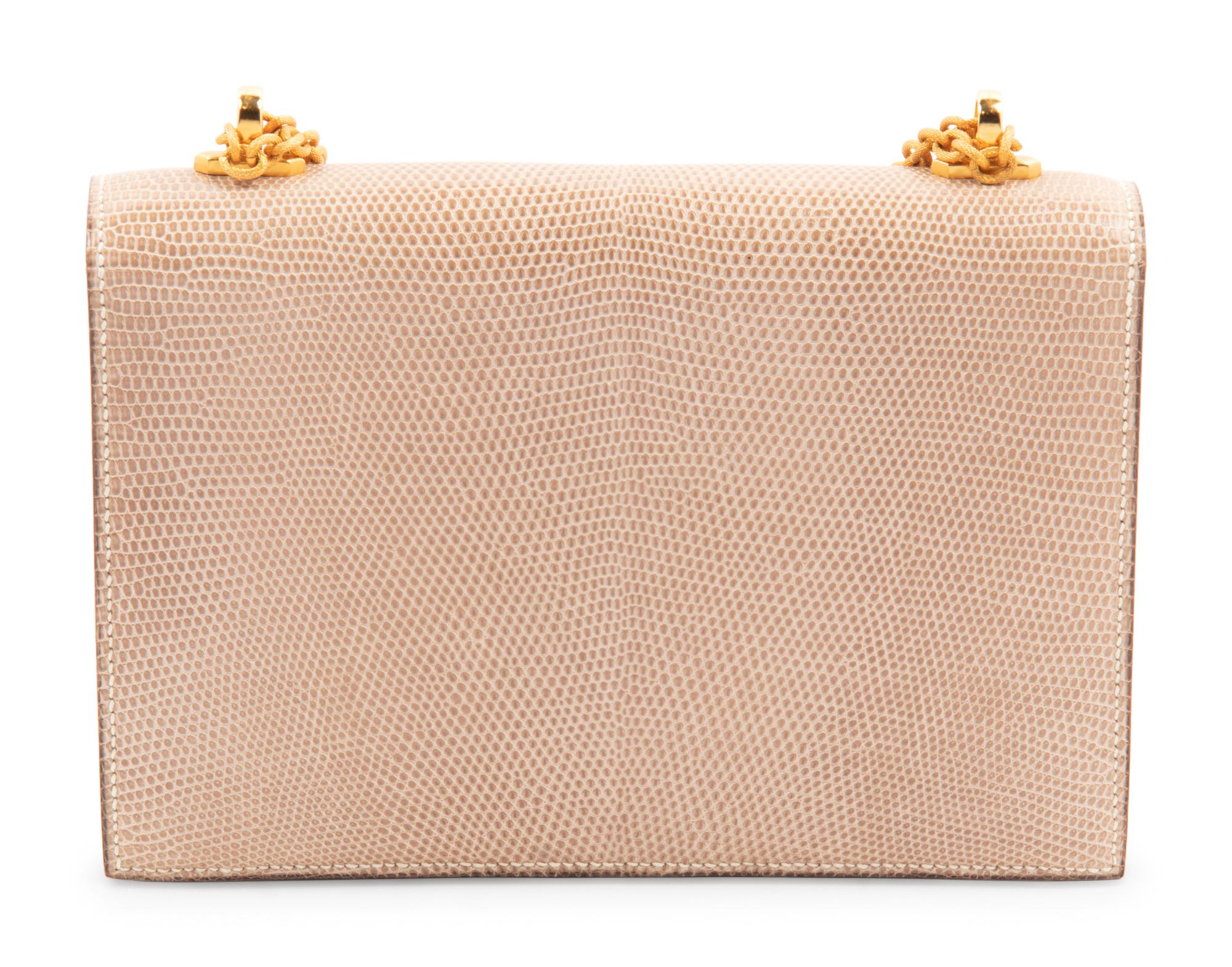 Hermès Beige Lizard Alcazar Bag, 1980s