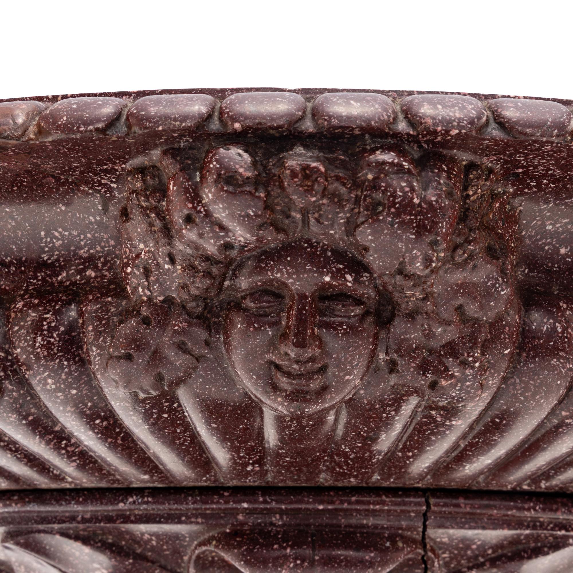 An Italian Carved Porphyry Tazza