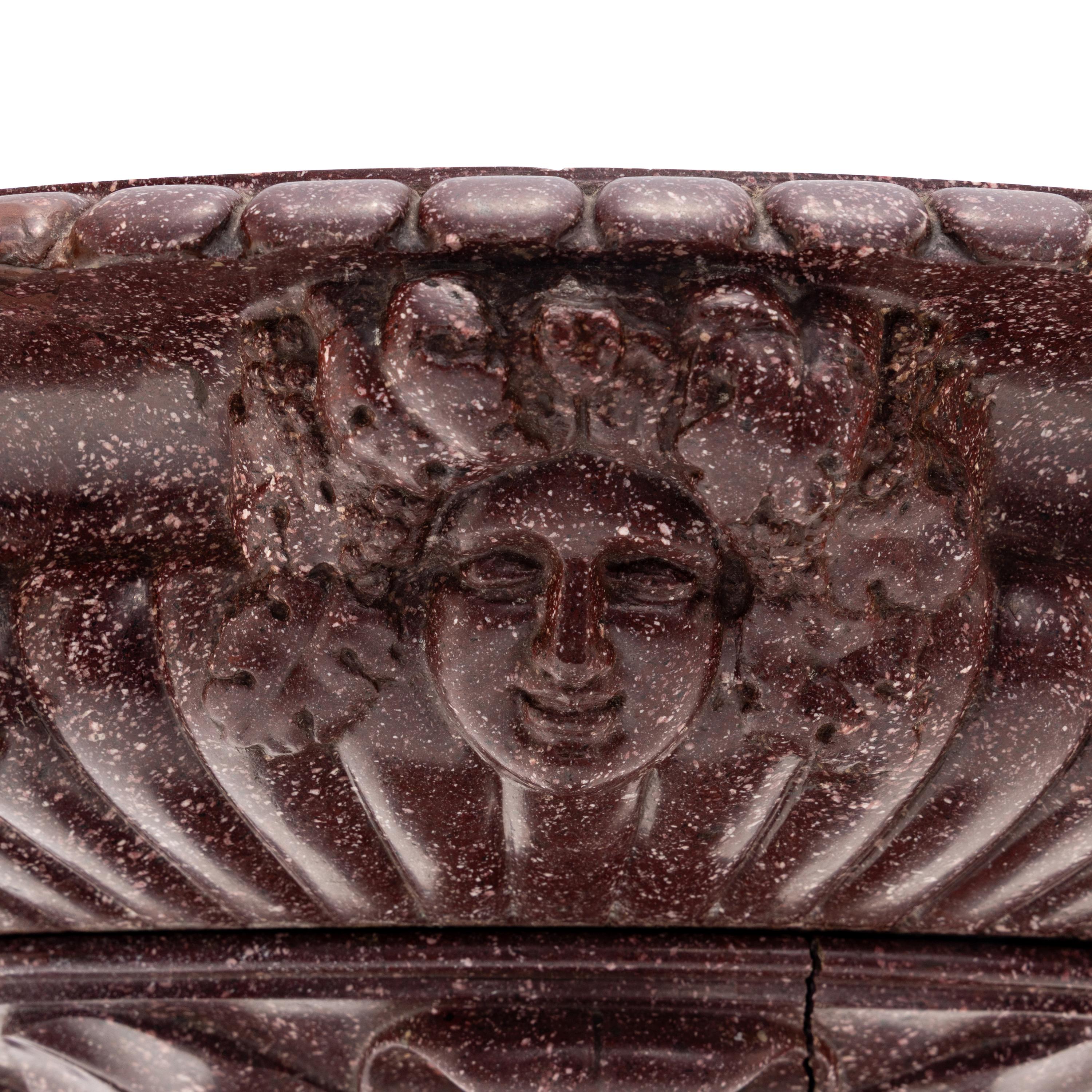 An Italian Carved Porphyry Tazza
