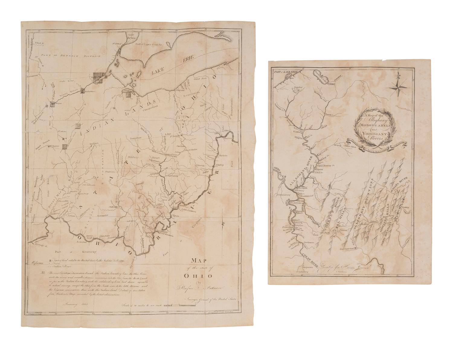 HARRIS, Thaddeus Mason (1768-1842). The Journal of a Tour into the Territory Northwest of the Alleghany Mountains; made in the Spring of the year 1803. Boston: Manning & Loring, 1805.