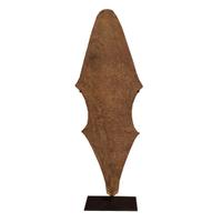 Iron Currency on Custom Mount 9.5" W x 4" D x 28.5" H — Nigeria, Mid-20th Century