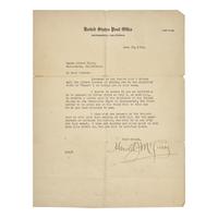 [Presidential] Coolidge, Calvin. Typed Letter, signed