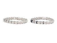 OSCAR HEYMAN, PAIR OF DIAMOND AND SAPPHIRE 'CORNUCOPIA' BRACELETS