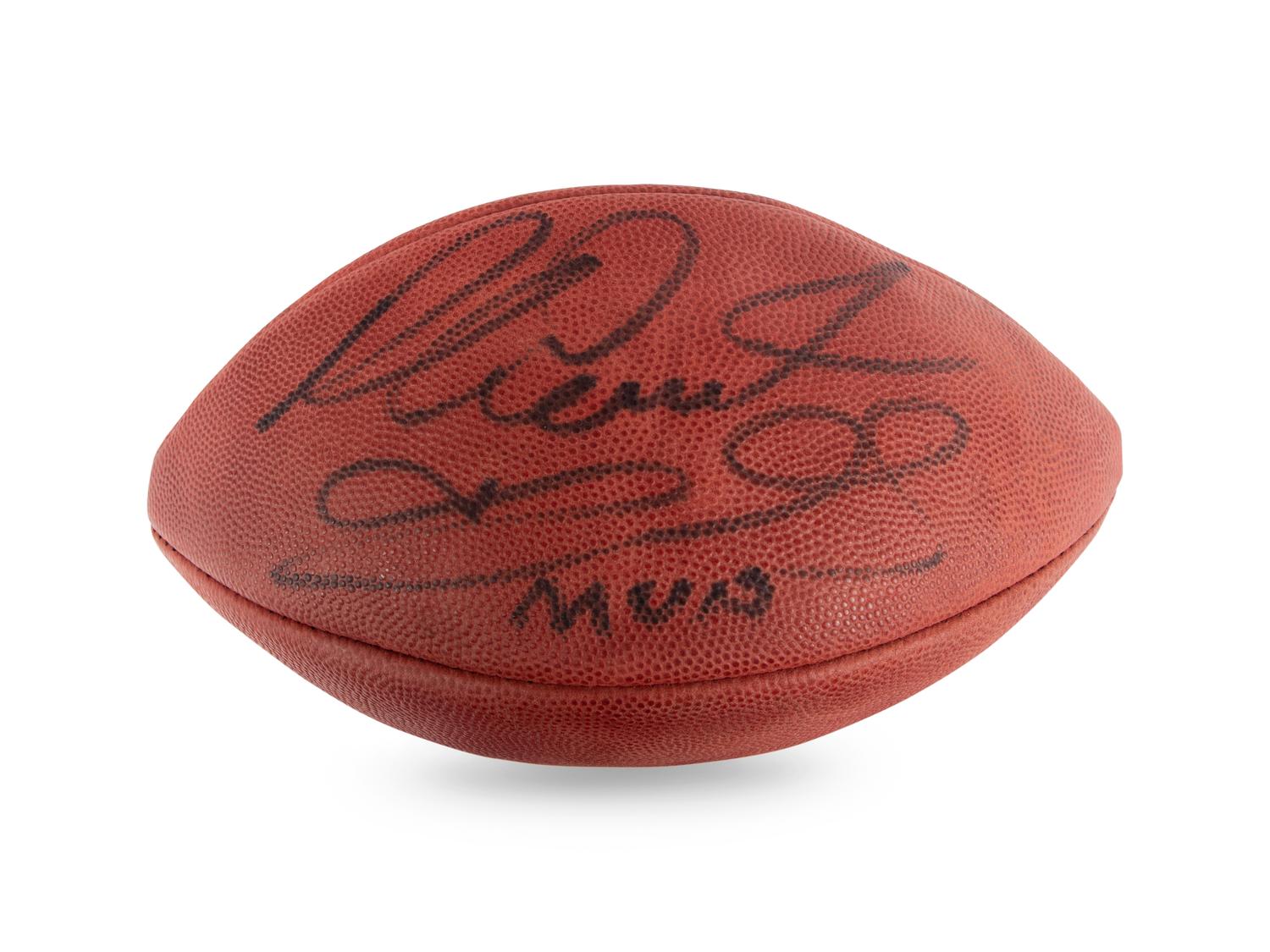 A Group of Three Chicago Bears Hall of Fame Signed Autograph Wilson Official Game Footballs Including Gale Sayers (Beckett Authentication Services BAS Certified),