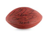 A Group of Three Chicago Bears Hall of Fame Signed Autograph Wilson Official Game Footballs Including Gale Sayers (Beckett Authentication Services BAS Certified),