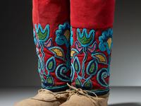 Nez Perce Beaded Leggings and Moccasins