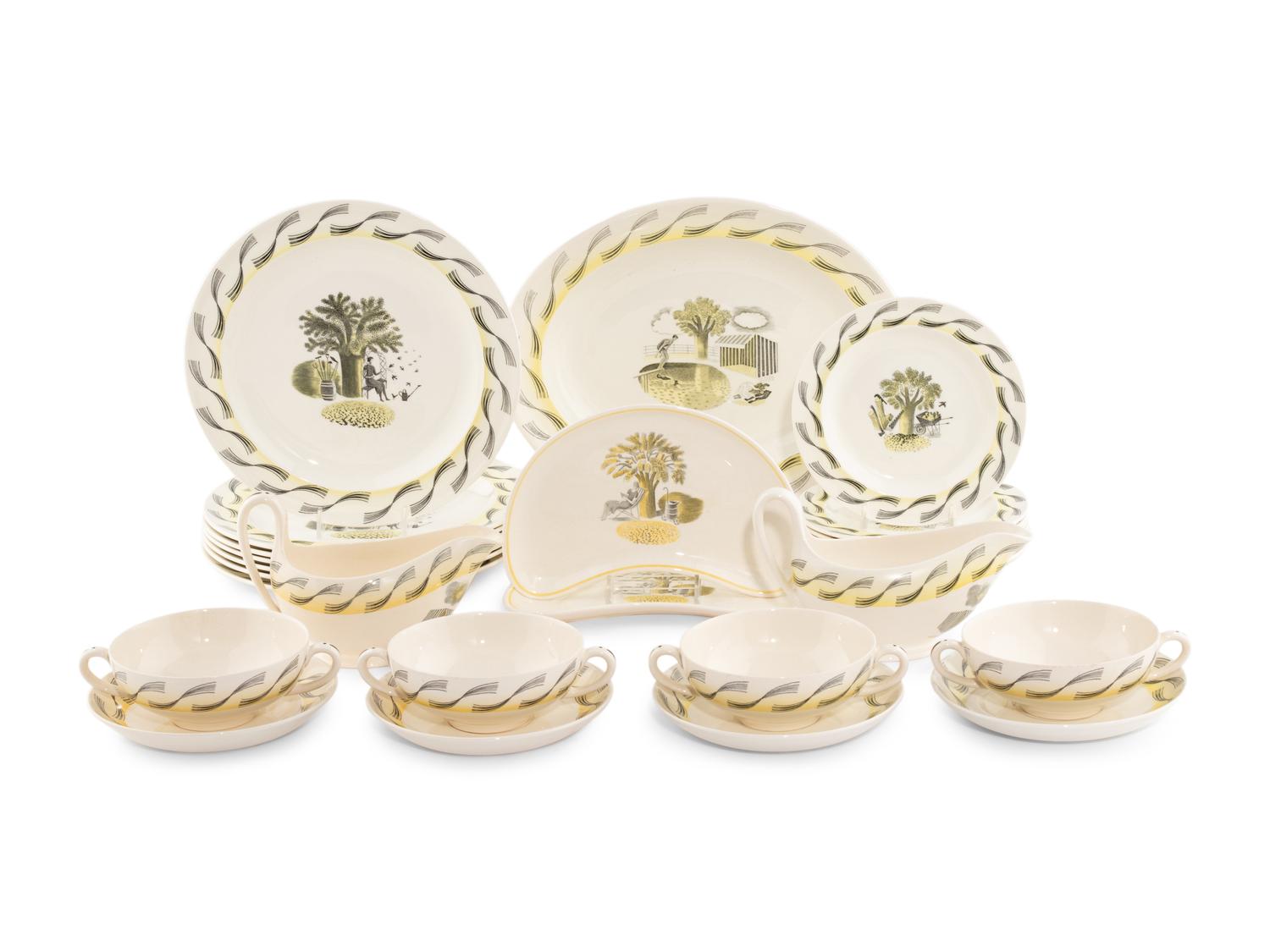 A Wedgwood Porcelain Dinner Service