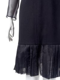 Mary McFadden Couture Gold Silk Dress & Lourdes Chavez Black Cocktail Dress, 1980s