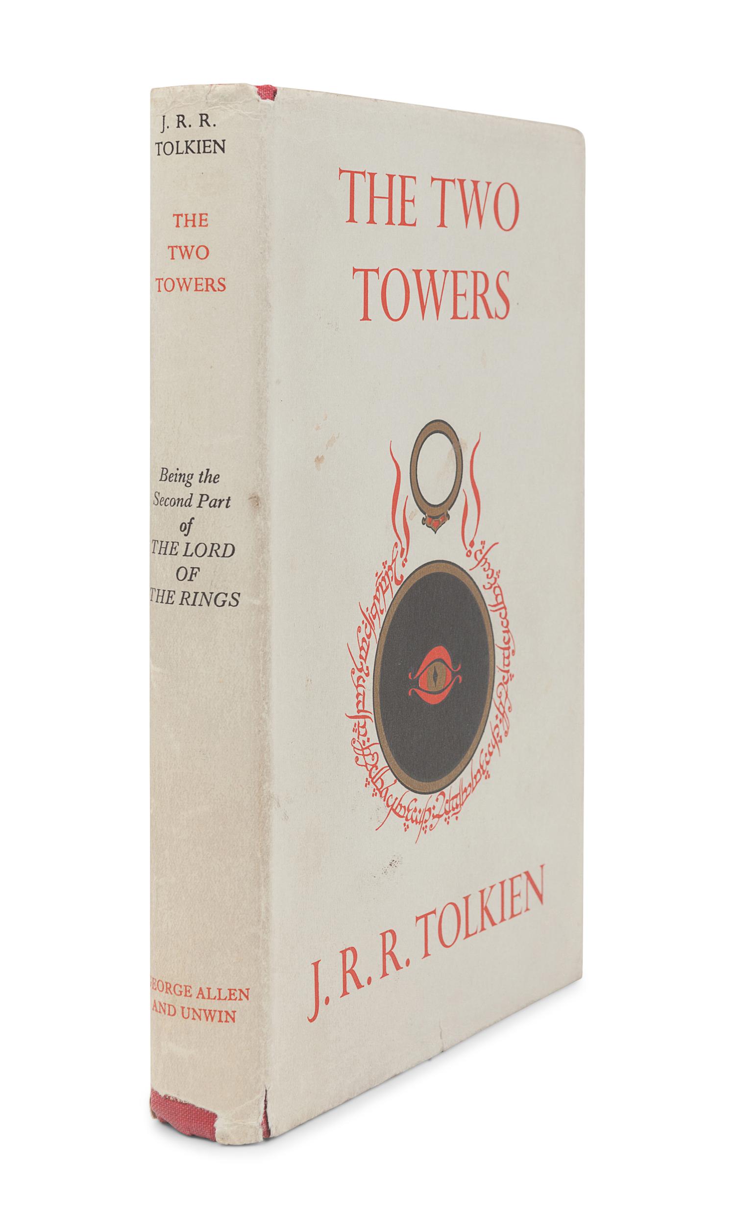 TOLKIEN, John Ronald Reuel (1892-1973). [The Lord of the Rings trilogy:] The Fellowship of the Ring . 1954. -- The Two Towers . 1954. -- The Return of the King . 1955. All London: Allen & Unwin Ltd.