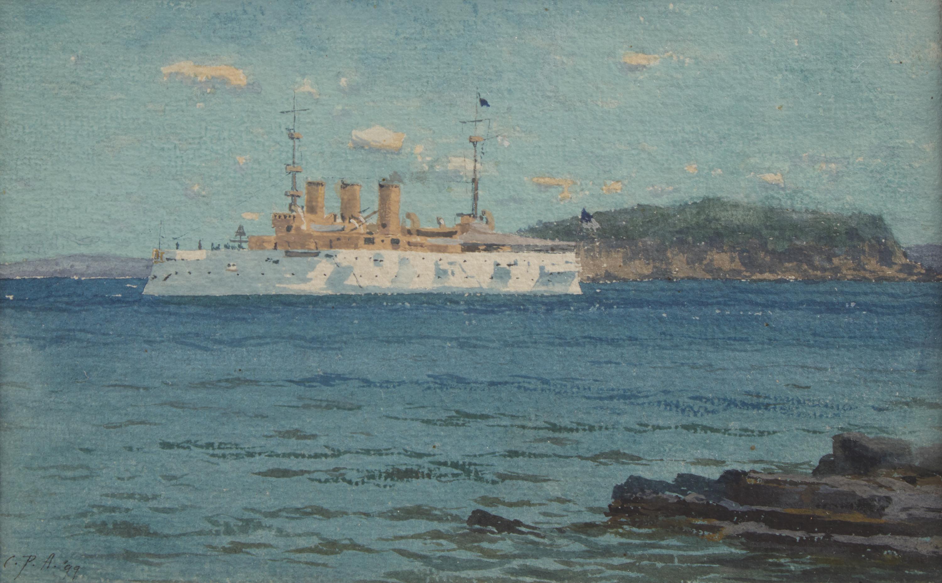 Charles Partridge Adams (American, 1858–1942) — The New York at Bar Harbor, Maine , 1899