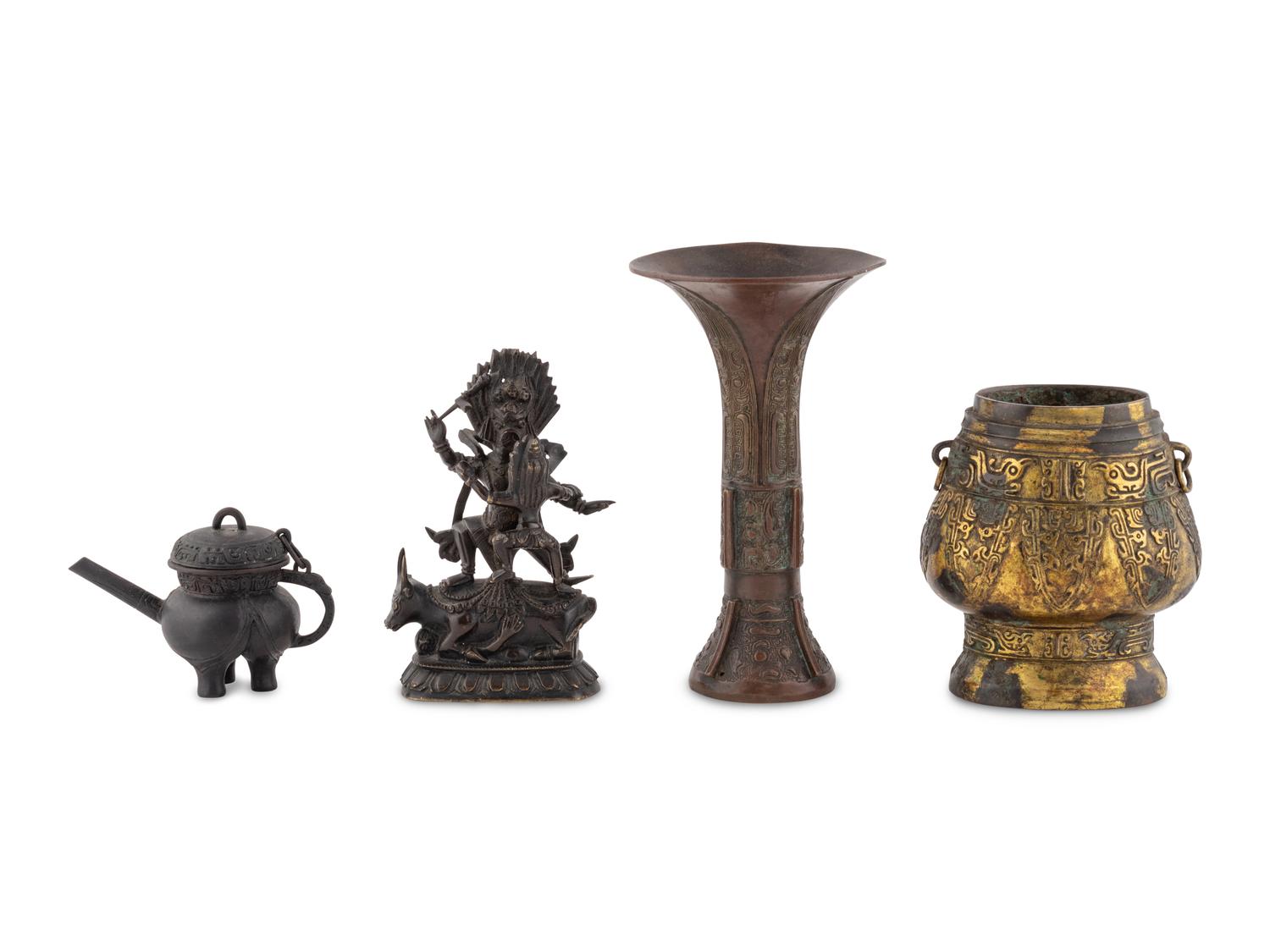 Four Chinese Bronze Articles