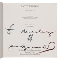[Warhol, Andy (1928-1987)]. Andy Warhol: Bilder 1961 bis 1981 . Carl Haelein, editor. Hanover: Kestner-Gesellschaft, 1981.