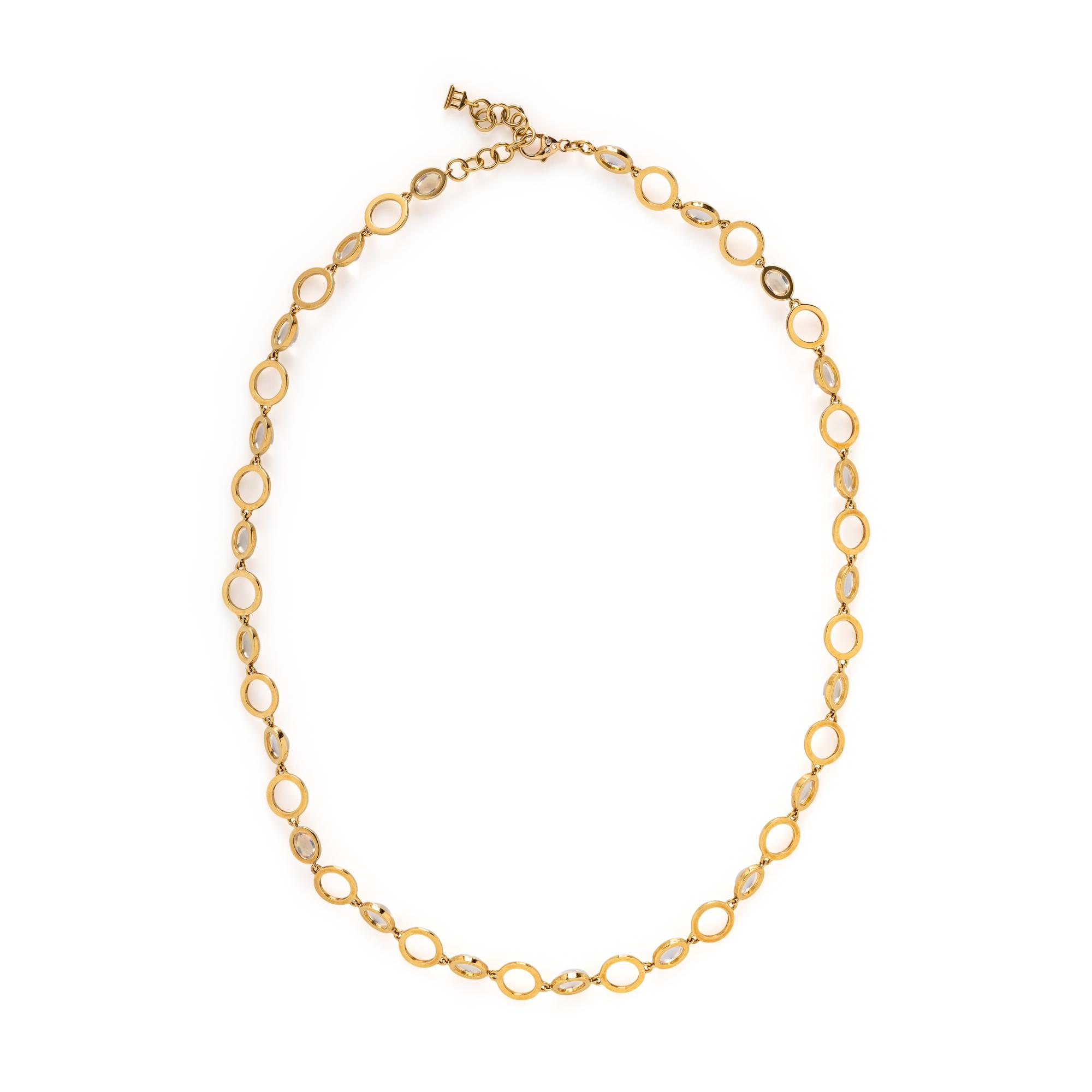 TEMPLE ST. CLAIR, MOONSTONE AND YELLOW GOLD NECKLACE