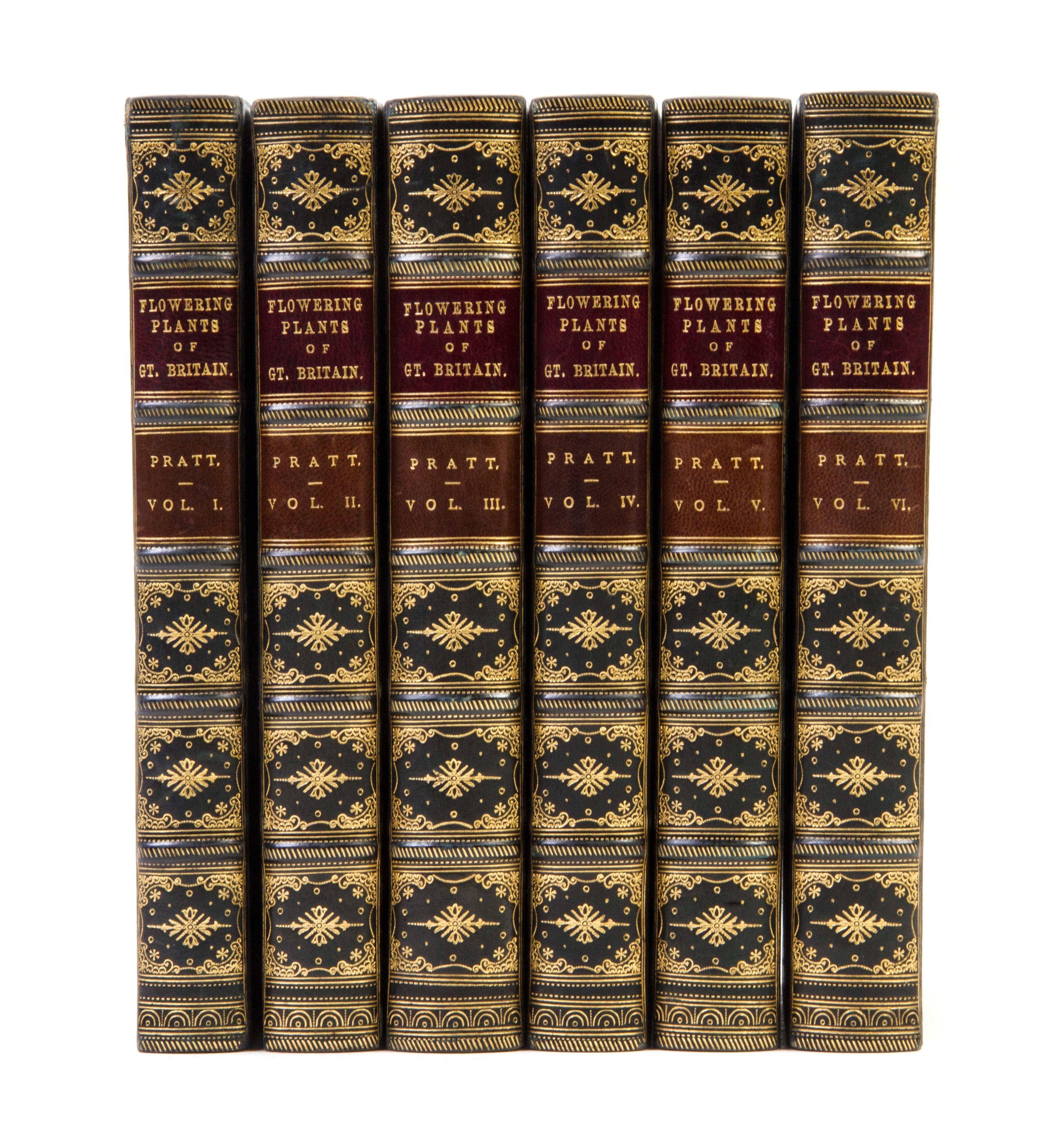 (BOTANY) PRATT, ANNE. The Flowering Plants, Grasses, Sedges, and Ferns of Great Britain. London, n.d. [c. 1870]. 6 vols.