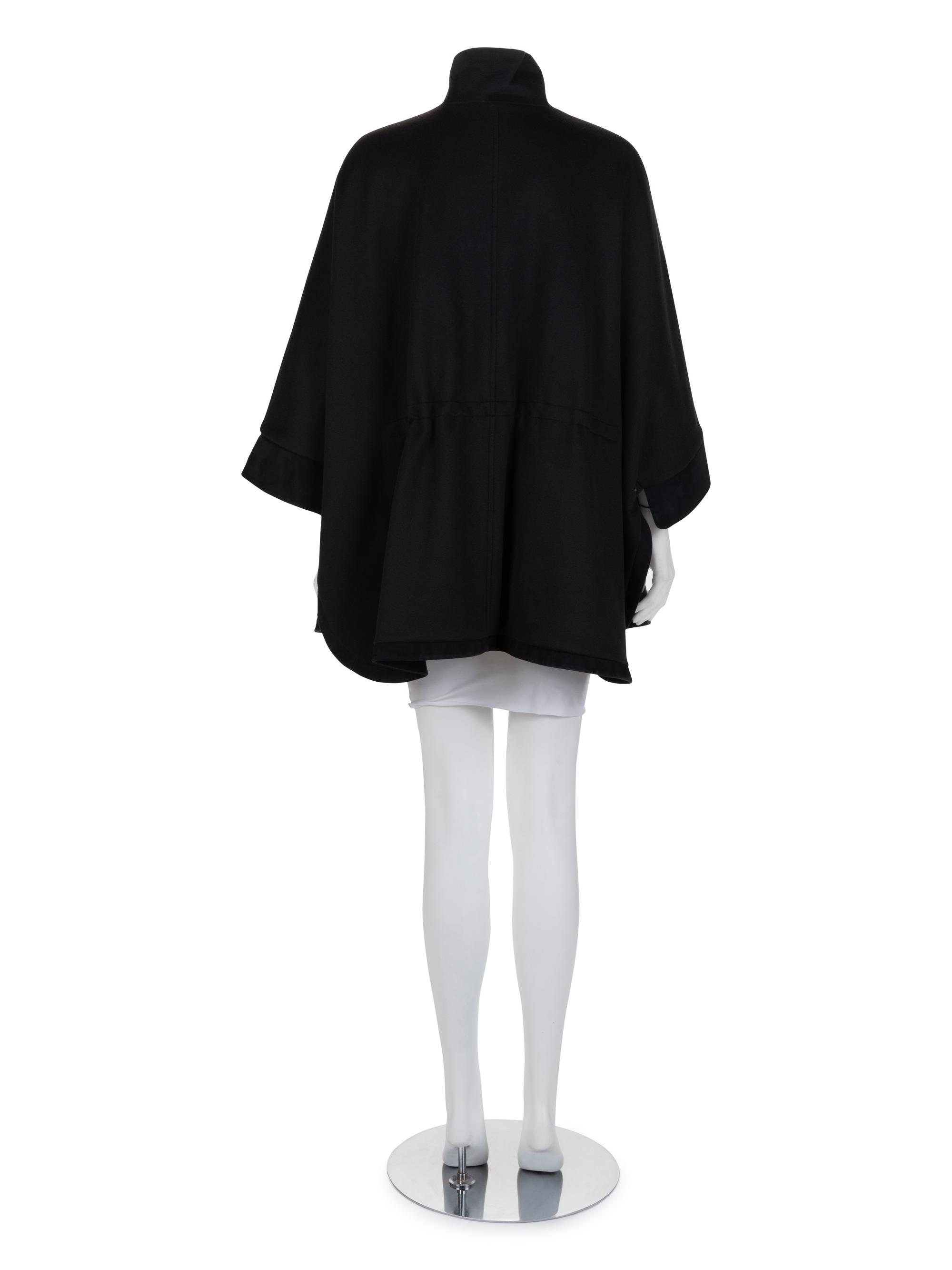 Loro Piana Cashmere and Suede Poncho