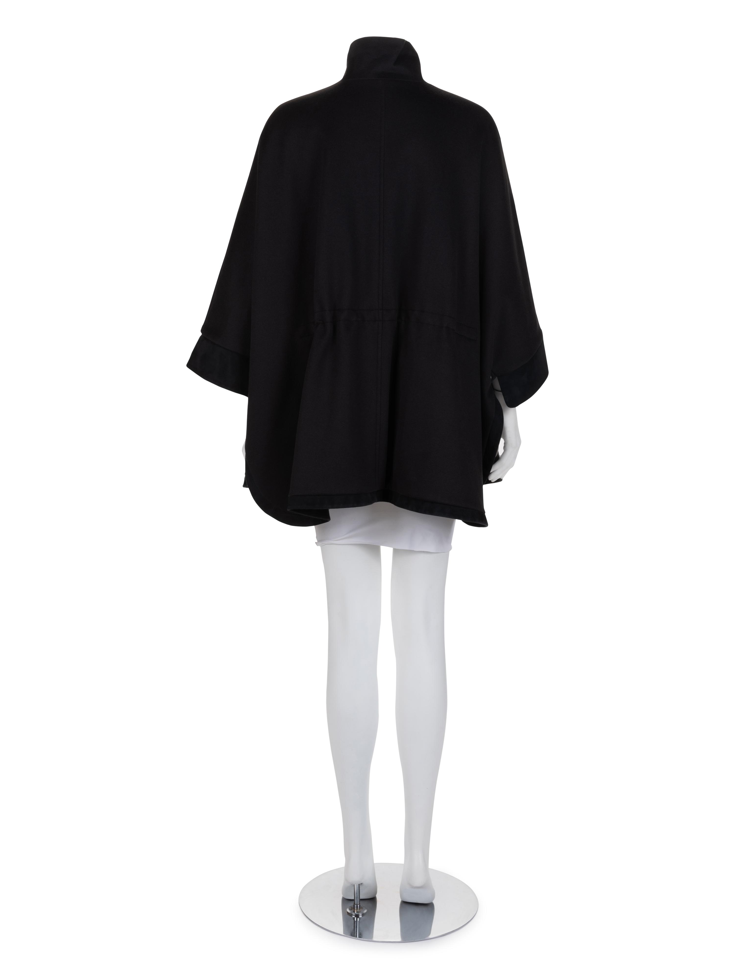 Loro Piana Cashmere and Suede Poncho