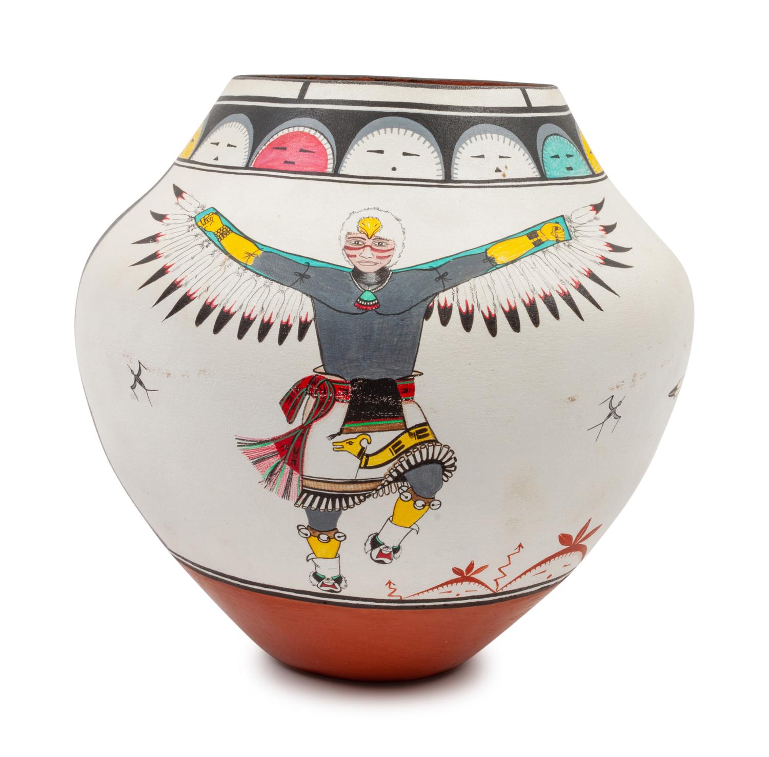 Polychrome Jar, with Eagle Dancer