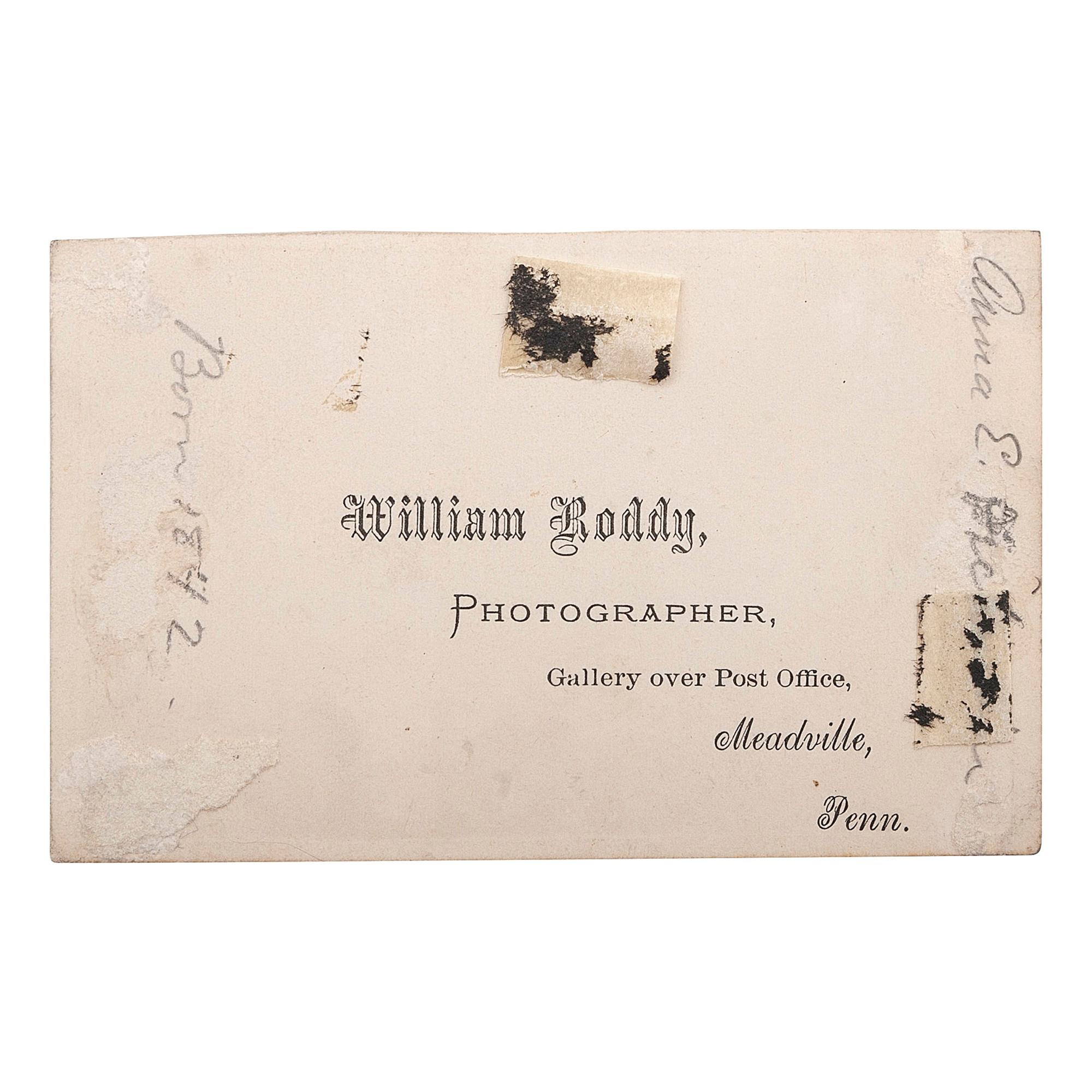 [ABOLITION] -- [WOMEN'S RIGHTS]. DICKINSON, Anna Elizabeth (1842-1932). A group of 3 autograph letters signed and CDV, comprising: