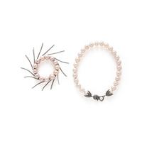 CULTURED PEARL NECKLACE AND BRACELET