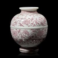 A Japanese Underglaze Red-Decorated Vase, Seifu Yohei III, Meiji Period
