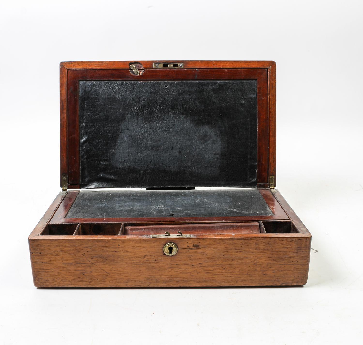 An English Mahogany Lap Desk — 19TH CENTURY