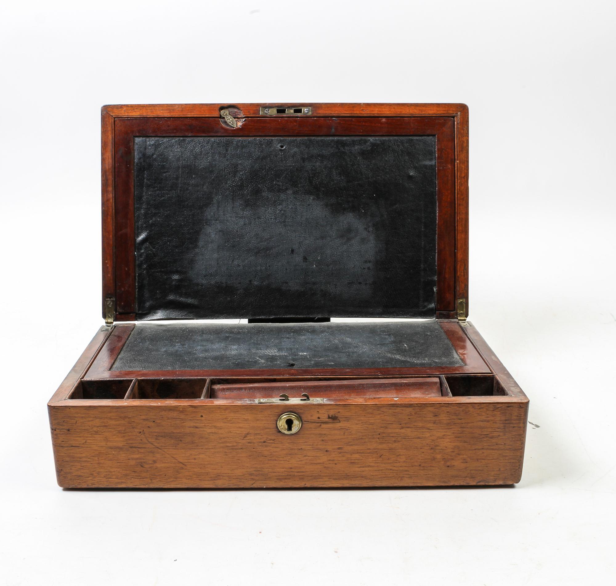 An English Mahogany Lap Desk — 19TH CENTURY
