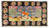 A Turkish Pictorial Wool Rug 7 feet 5 inches x 3 feet 11 inches. — SECOND HALF 20TH CENTURY